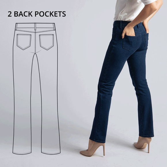 Betabrand XL 4 pocket Denim jeans - Picture 3 of 12